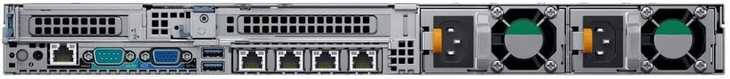 Dell PowerEdge R640 CTO 6 R640 vista traseira x2 slots PCIe DC Parts
