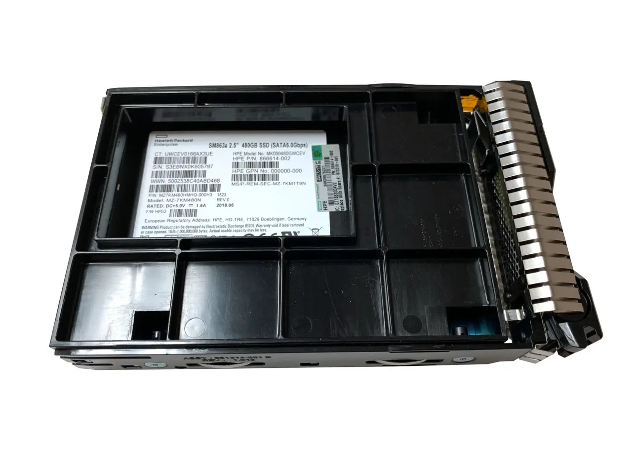 HP 872519-001 480GB SSD 6GB/s SATA 3.5" 1 Disco HPE 480GB SSD 6GB/s SATA 3.5" - HP 872519-001