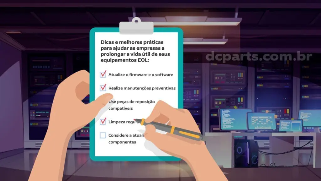Vida Longa aos Equipamentos EOL: Dicas Práticas 8 Como prolongar a vida útil de equipamentos EOL: dicas e melhores práticas.